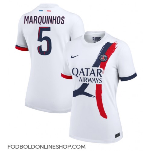 Paris Saint-Germain Marquinhos #5 Udebanetrøje Dame 2024-25 Kortærmet